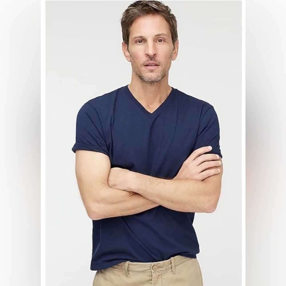 J. Crew broken in classic v neck shirt for men
